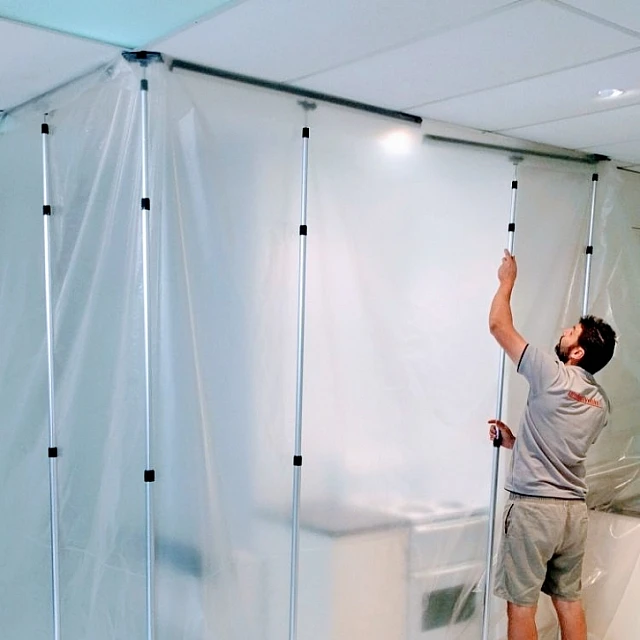Extender Wall Dust Containment System for Renovation Projects!