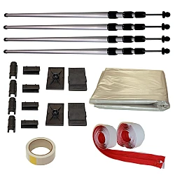 Extender Wall 4 Pole & Top Seal Rail Kit 3.9m