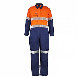 Hi Vis Two Tone Coverall With Fr Reflective Tape