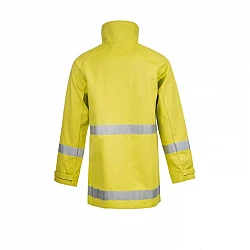Fire - Fighting Jacket With Fr Reflective Tape Lime Yellow