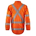 HI VIS Open Front Shirt Gusset Sleeves X-Pattern Reflective Tape