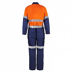 Hi Vis Two Tone Coverall With Fr Reflective Tape