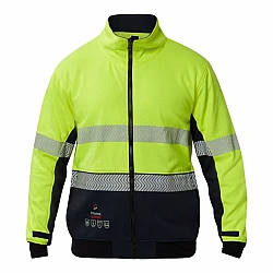 Fr Hi Vis Segmented Reflective Fleece
