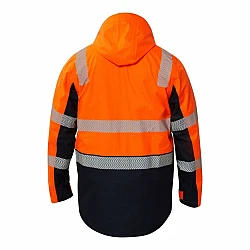 Volt Fr Hi Vis Wet Weather Segmented Reflective Jacket