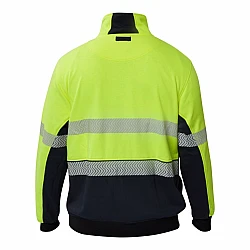 Fr Hi Vis Segmented Reflective Fleece