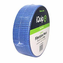 iQuip Fiberglass Render Mesh Adhesive 50mm x 50m Blue