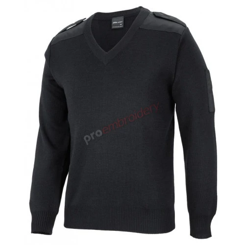 JB's Knitted Epaulette Jumper - 6EJ