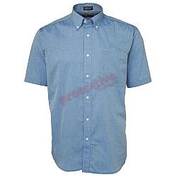 Poly Cotton Short Sleeve Button Shirt