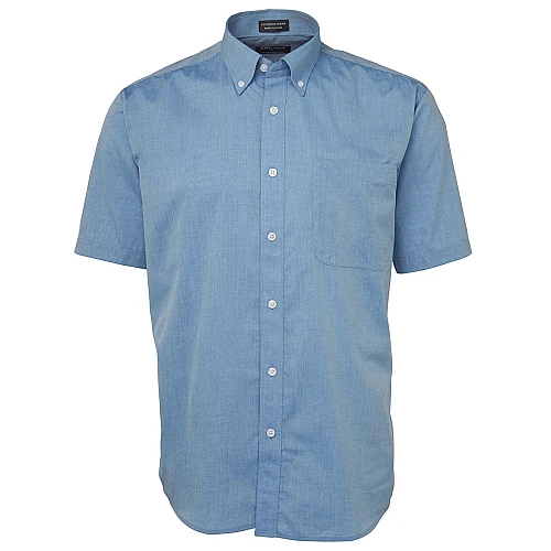 Poly Cotton Short Sleeve Button Shirt