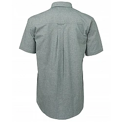 Green Stitch Short Sleeve Button Shirt