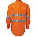 Hi Vis Dark Navy Long Sleeve Shirt With Reflective Tape