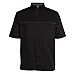 Short Sleeve Button Shirt With Piping