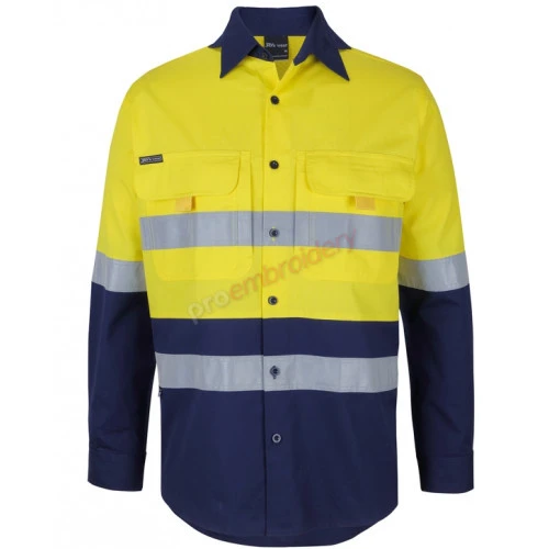 Hi Vis (Day & Night) Ripstop Long Sleeves Fishing Shirt