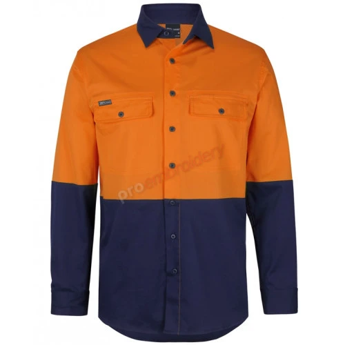 Hi Vis Long Sleeves Stretch Work Shirt Hi Vis Long Sleeves Stretch Work Shirt