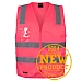 Hi Vis Zipper Safety Vest With Reflective Tape