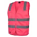 Hi Vis Zipper Safety Vest With Reflective Tape