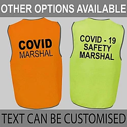 Custom Vests Marshal Velcro Hi Vis Safety Vest
