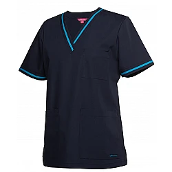 Ladies Contrast Scrub Top