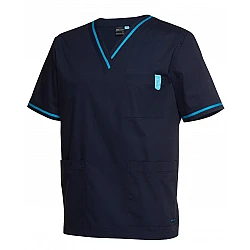 Unisex Contrast Scrub Top