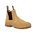 Elastic Sided Leather Safety Boot