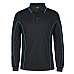 Long Sleeve Polo Shirt With Piping