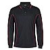 Long Sleeve Polo Shirt With Piping