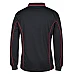 Long Sleeve Polo Shirt With Piping
