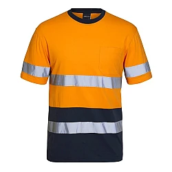Hi Vis Cotton Shirt With Reflective Tape