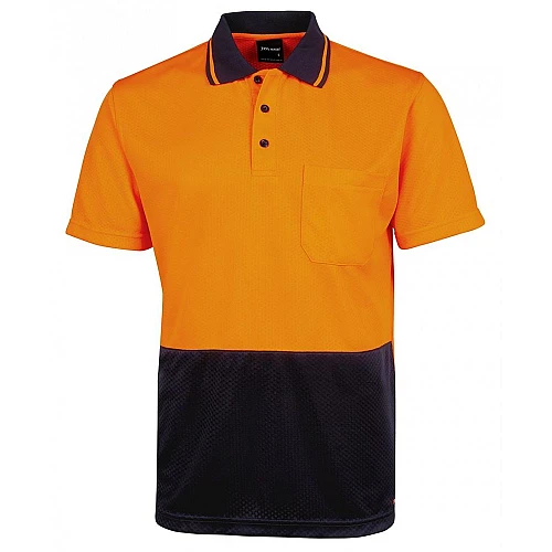 Hi Vis Jacquard Non Cuff Polo Hi Vis Jacquard Non Cuff Polo
