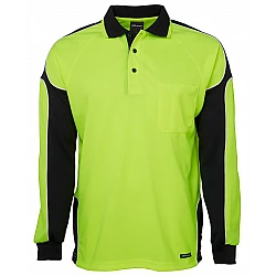 Hi Vis L/S Arm Panel Polo