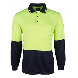 Hi Vis L/S Jacquard Polo
