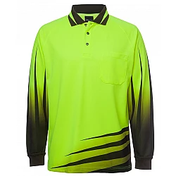 Hi Vis Long Sleeve Sublimated Rippa Polo
