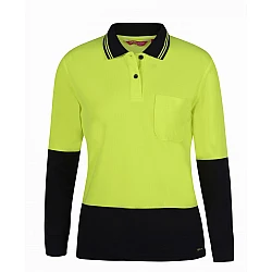 Ladies Hi Vis L/S Comfort Polo