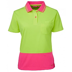 Ladies Hi Vis S/S Comfort Polo