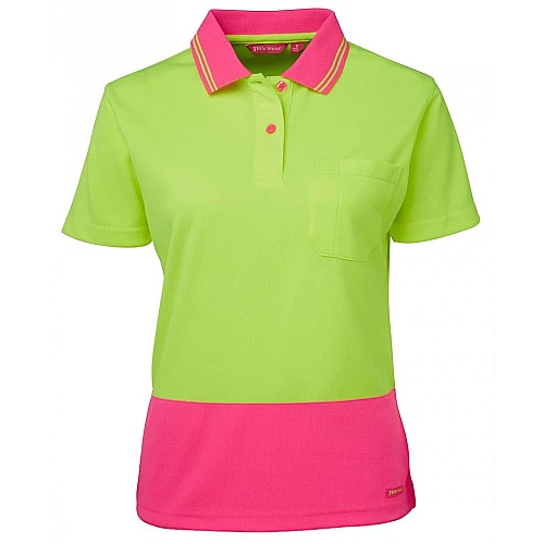 Ladies Hi Vis S/S Comfort Polo Ladies Hi Vis S/S Comfort Polo