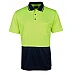 Hi Vis Jacquard Non Cuff Polo