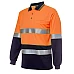 Hi Vis L/S (D+N) Cotton Back Polo