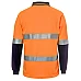Hi Vis L/S (D+N) Cotton Back Polo