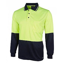 Hi Vis L/S Jacquard Polo
