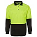 Hi Vis Long Sleeve Traditional Polo