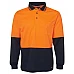 Hi Vis Long Sleeve Traditional Polo