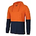 Hi Vis Long Sleeve Hooded Cotton T-Shirt