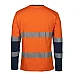 Day & Night Long Sleeve Crew Neck Cotton T-Shirt