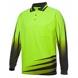 Hi Vis Long Sleeve Sublimated Rippa Polo