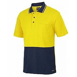 Hi Vis S/S Cotton Pique Trad Polo