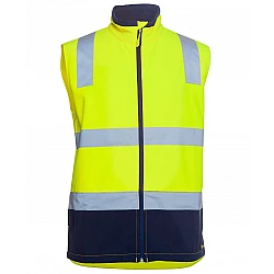 Hi Vis Soft Shell Vest With Railway Reflective Tape