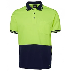 JB's Hi Vis S/S Cotton Back Polo