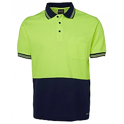 JB's Hi Vis S/S Cotton Back Polo