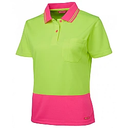 Ladies Hi Vis S/S Comfort Polo