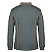 Long Sleeve Polo Shirt With Piping